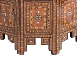 An old polygonal mother of pearl inlaid table  ;50;73;;; - GEOMETRIC  $i