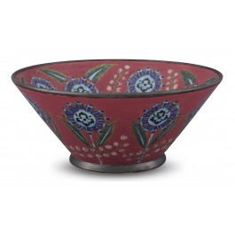 CONTEMPORARY Bowl with floral pattern ;18;40;;;