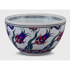 Bowl with floral pattern ;8;14;;; - ARTIST Adnan Ergüler  $i