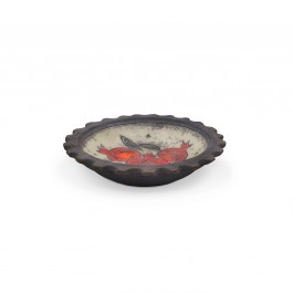 Bowl with pomegranates in contemporary style ;; - RAKU  $i