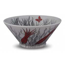 CONTEMPORARY Bowl with tulip pattern ;15;34;;;