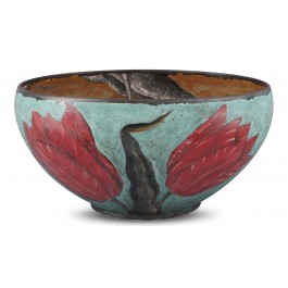CONTEMPORARY Bowl with tulip pattern ;24;46;;;
