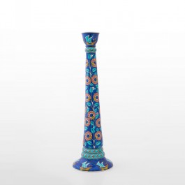 ARTIST Sıtkı II (Nida Olçar) Candlestick with floral pattern and boat figures ;50;15