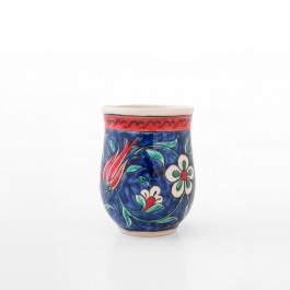 TABLEWARE Cup with tulips, carnation flowers and daisies ;10;8