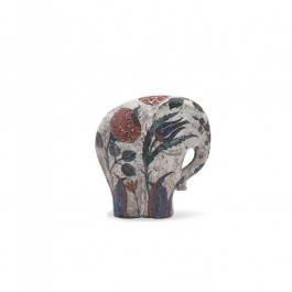 DECORATIVE ITEM & OBJECTS Elephant figure with floral pattern ;;