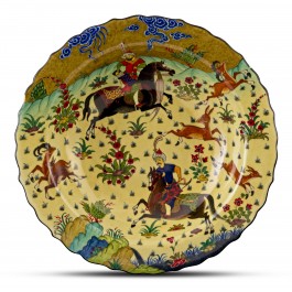Footed bowl with miniature scene ;12;41;;; - BOWL  $i