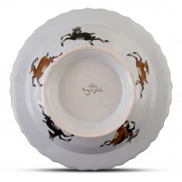 Footed bowl with miniature scene ;12;41;;; - BOWL  $i