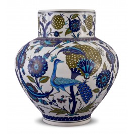 ARTIST Adnan Ergüler Jar with bird and floral pattern ;38;29;;;