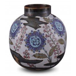 CONTEMPORARY Jar with floral pattern ;32;25;;;