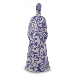 CONTEMPORARY Lady figurine with floral pattern ;37;14;;;