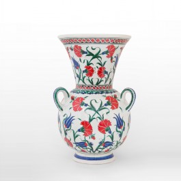 DECORATIVE ITEM & OBJECTS Mosque lamp with carnation flowers and tulips ;42;25