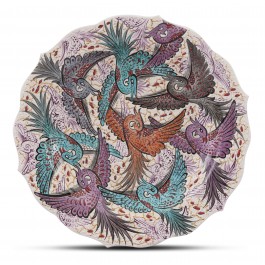 ARTIST Saim Kolhan Plate with birds ;;30;;;