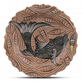 ARTIST Saim Kolhan Plate with fish pattern ;;30;;;