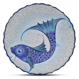 CONTEMPORARY Plate with fish pattern ;;43;;;