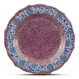 PLATE Plate with floral and Golden Horn patterns ;;30;;;
