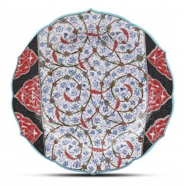 ARTIST Saim Kolhan Plate with floral pattern ;;30;;;