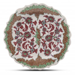 PLATE Plate with floral pattern ;;30;;;