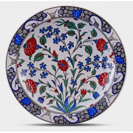 PLATE Plate with floral pattern ;;30;;;