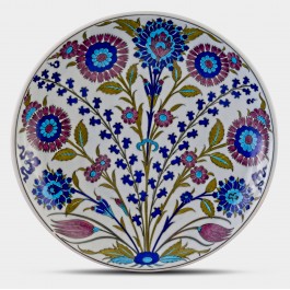 ARTIST Adnan Ergüler Plate with floral pattern ;;30;;;