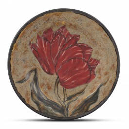CONTEMPORARY Plate with floral pattern ;;32;;;