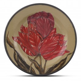 ARTIST Günhan Bozkurt Plate with floral pattern ;;32;;;