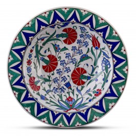 PLATE Plate with floral pattern ;;36;;;
