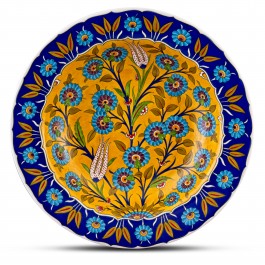 PLATE Plate with floral pattern ;;41;;;