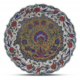 ARTIST Saim Kolhan Plate with floral pattern ;;43;;;