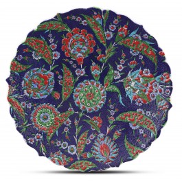 PLATE Plate with floral pattern ;;43;;;