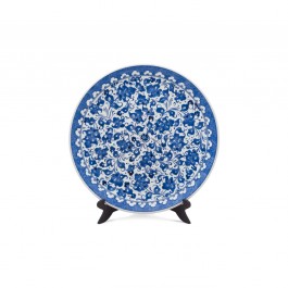 BLUE & WHITE Plate with hatai pattern ;;