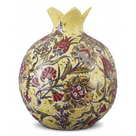VASE Pomegranate with floral pattern ;35;30;;;
