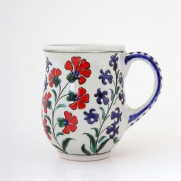 TABLEWARE Tankard with carnation flowers and hyacinths ;10;8