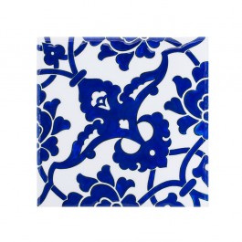 BLUE & WHITE Tile with damasque pattern ;;23.5/20/25