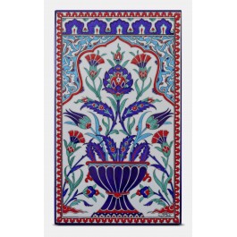 ARTIST Adnan Ergüler Tile with floral pattern ;47;28;;;