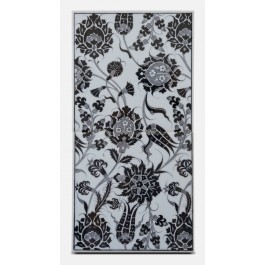 BLACK & WHITE Tile with floral pattern ;50;25;;;