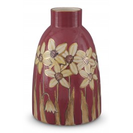CONTEMPORARY Vase with floral pattern ;26;16;;;