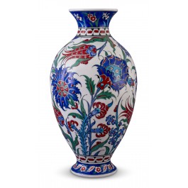 ARTIST Adnan Ergüler Vase with Hatai, tulip and hyacinth patterns ;;;;;