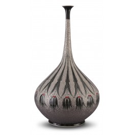 BLACK & WHITE Vase with reverse tulip pattern ;65;33;;;