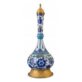 ARTIST Adnan Ergüler Vase with Tombak, Damascus pattern ;60;22;;;