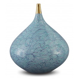 GEOMETRIC Vase with waves pattern ;26;23;;;